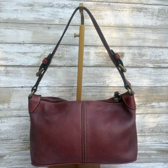 VTG Y2K Coach Leatherware Purse 8E85 Mini Baguette Handbag Red Zip Top - Picture 4 of 17